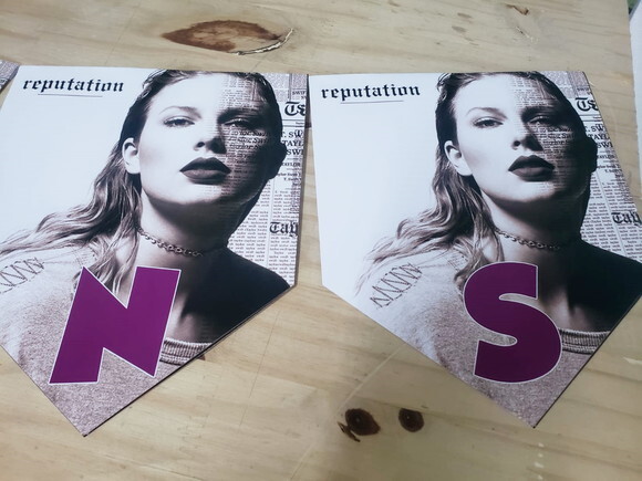 Taylor Swift Varal Personalizado Parabens Mais Nome