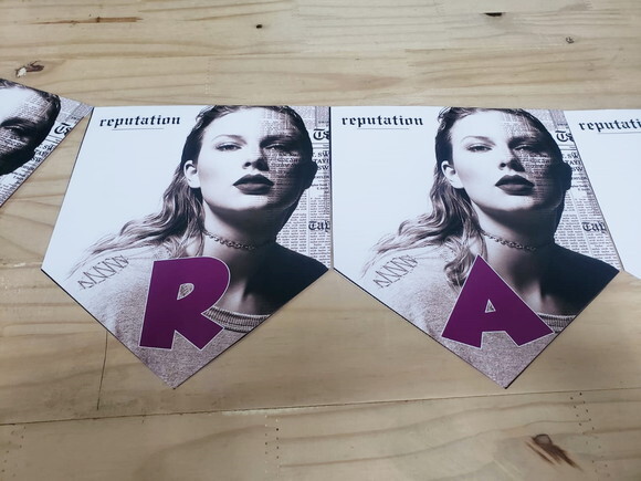 Taylor Swift Varal Personalizado Parabens Mais Nome