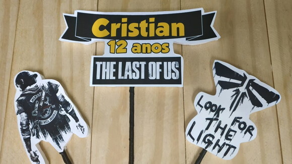 The Last Of Us Topo de Bolo Personalizado Pronta Entrega