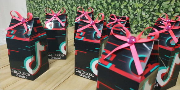 Tik Tok Lembrancinhas Caixa Milk Pronta Entrega