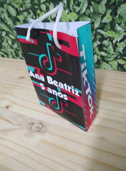 Tik Tok Sacola Personalizada Pronta Entrega