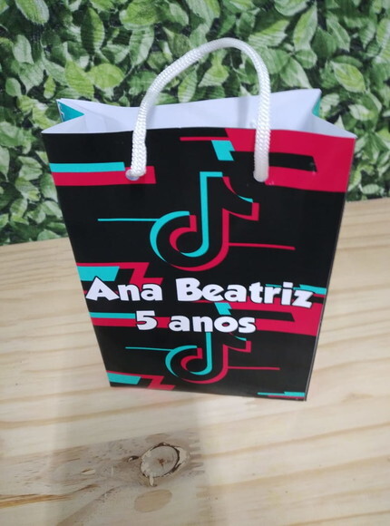 Tik Tok Sacola Personalizada Pronta Entrega