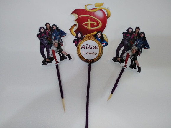 Topo de Bolo Descendentes Personalizado