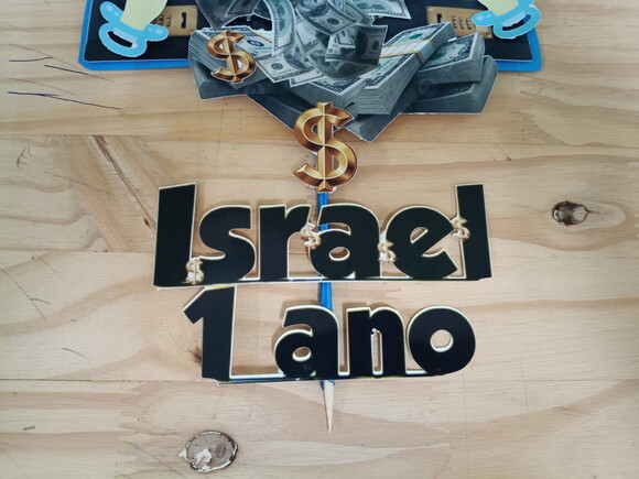 Topo de Bolo 3d Pronta Entrega - Produzimos no Mesmo Dia