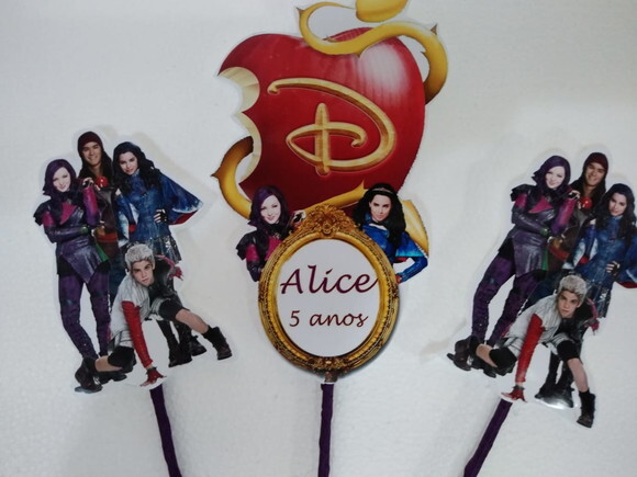 Topo de Bolo Descendentes Personalizado