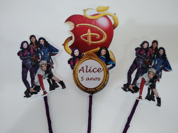 Topo de Bolo Descendentes Personalizado