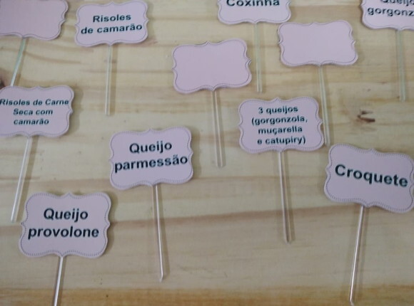 Topper para Docinhos 48 Unidades Pronta Entrega