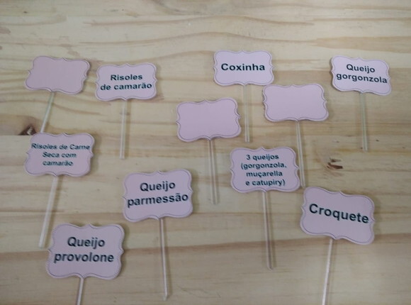 Topper para Docinhos 48 Unidades Pronta Entrega