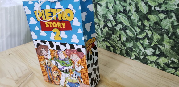 Toy Story Sacola Tam Médio 24x17x8 cm Personalizada