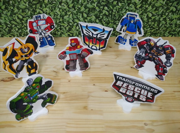 Transformers Bots Kit de Mesa Displays 8 Peças Pronta Entreg
