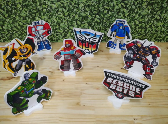 Transformers Bots Kit de Mesa Displays 8 Peças Pronta Entreg