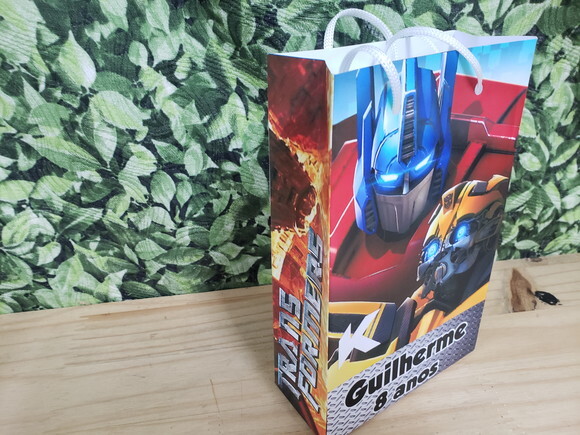 Transformers Sacola Personalizada Pronta Entrega