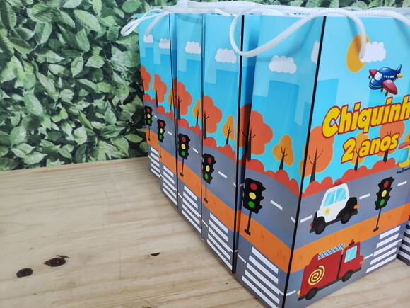 Transporte Carrinhos Sacola Personalizada Pronta Entrega