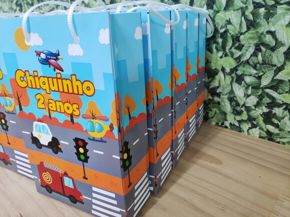 Transporte Carrinhos Sacola Personalizada Pronta Entrega
