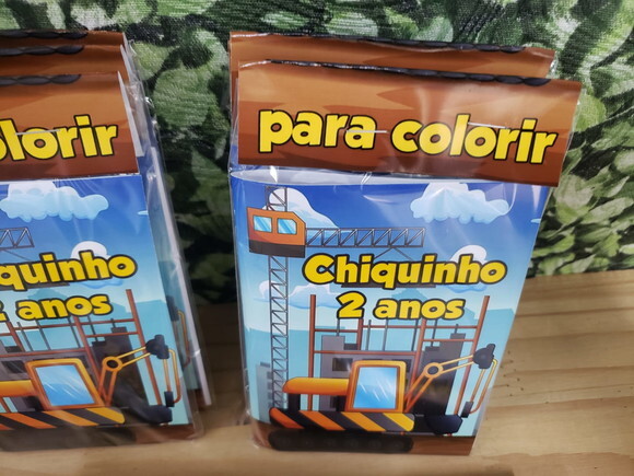 Transporte e Construção Lembrancinha Personalizada