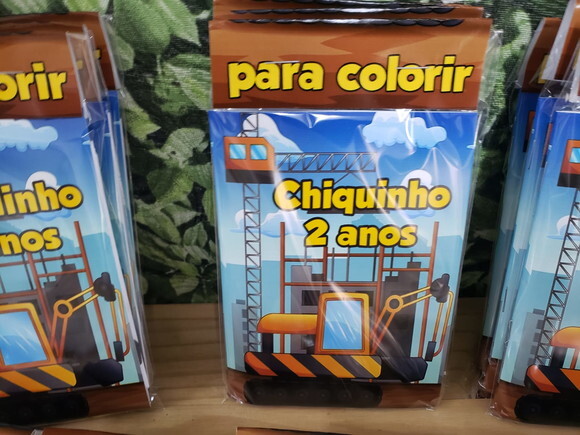 Transporte e Construção Lembrancinha Personalizada