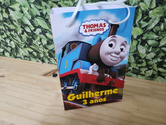 Trem Thomas Sacola Personalizada Pronta Entrega