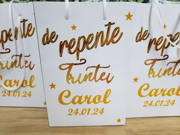 Trintou Sacola Personalizada Pronta Entrega