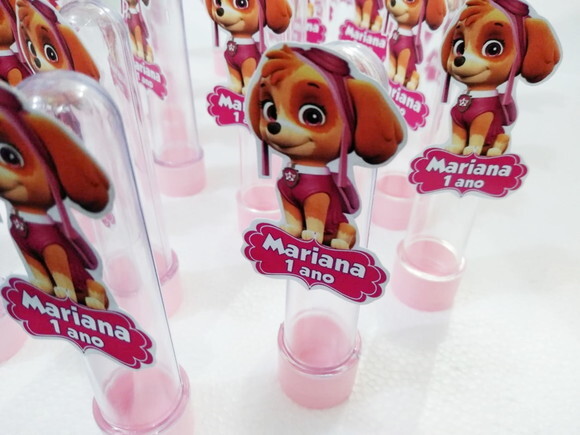 Tubetes Skye Patrulha Canina Pronta Entrega Personalizado