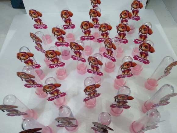 Tubetes Skye Patrulha Canina Pronta Entrega Personalizado