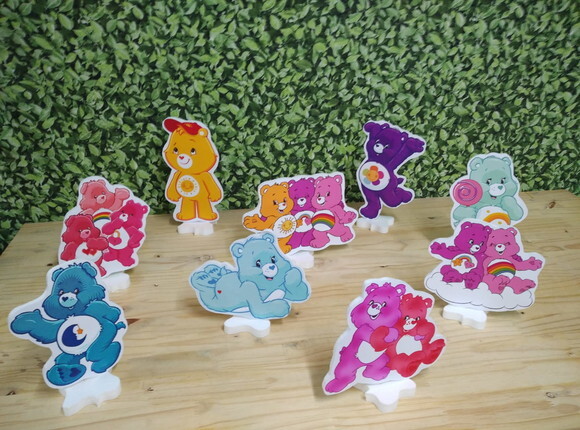 Ursinhos Carinhosos Kit Displays de Mesa 9 Peças Pronta Entr
