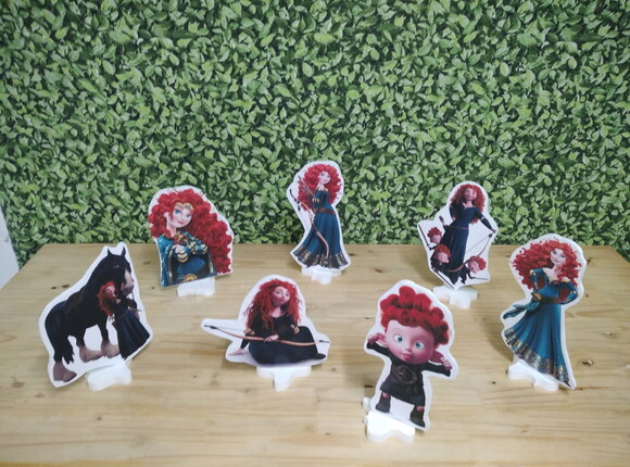 Valente Merida Kit de Mesa Displays 7 Peças Pronta Entrega