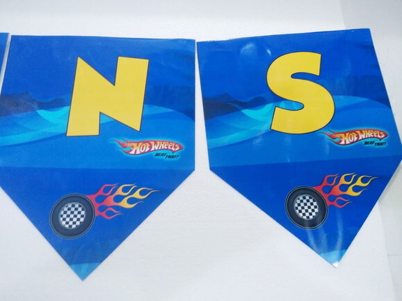 Varal Hot Wheels Parabens Mais Nome Personalizado
