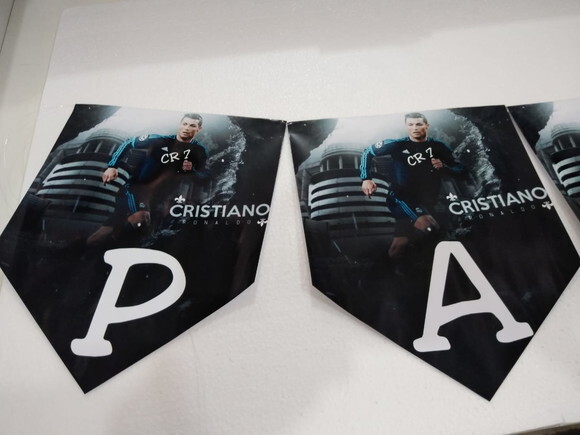 Varal Parabéns Cristiano Ronaldo Personalizado