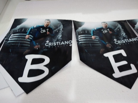Varal Parabéns Cristiano Ronaldo Personalizado