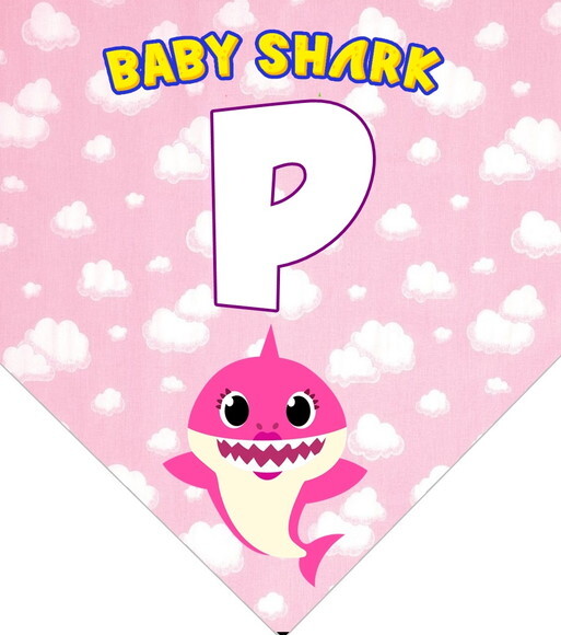 Varal Personalizado Baby Shark Pronta Entrega