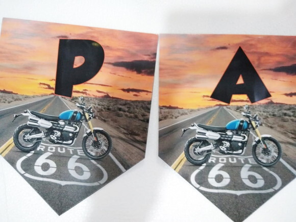 Varal Route 66 Parabens Mais Nome Personalizado