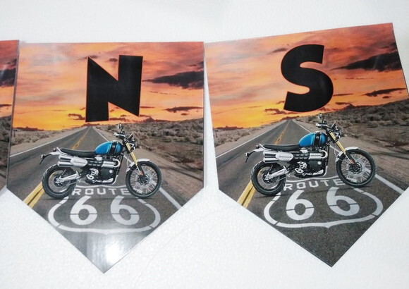 Varal Route 66 Parabens Mais Nome Personalizado