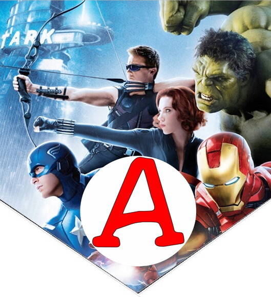 Varal Vingadores Parabens + Nome Personalizado