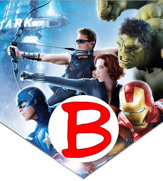 Varal Vingadores Parabens + Nome Personalizado