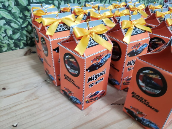 Velozes e Furiosos Caixa Milk Personalizada Pronta Entrega