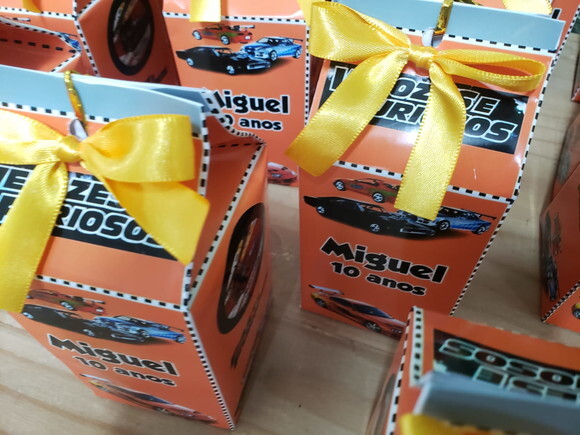 Velozes e Furiosos Caixa Milk Personalizada Pronta Entrega