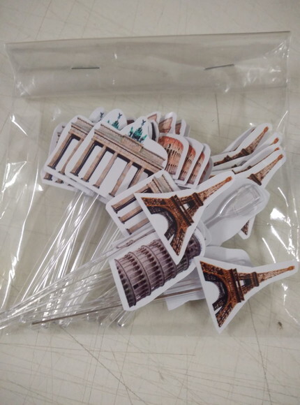 Viagem Topper para Docinhos 36 Unidades Pronta Entrega