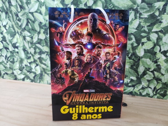 Vingadores Sacola Personalizada Pronta Entrega