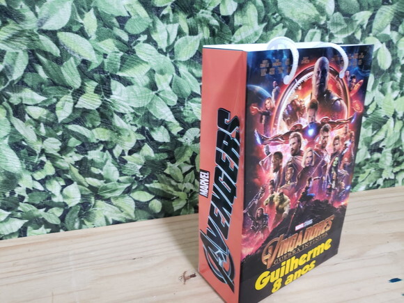 Vingadores Sacola Personalizada Pronta Entrega