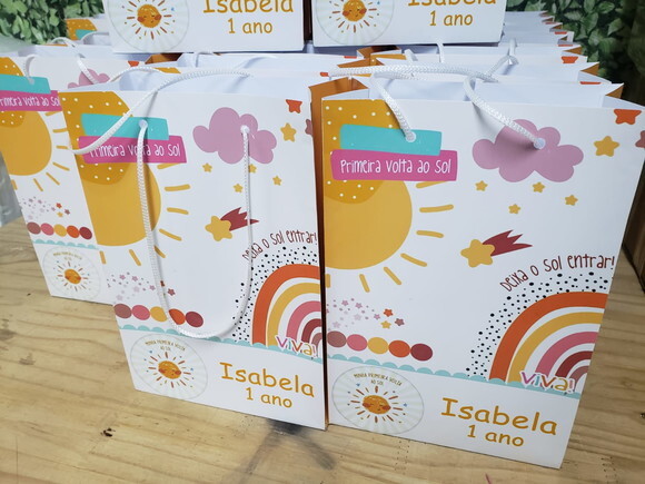 Volta ao Sol Sacola Personalizada Pronta Entrega