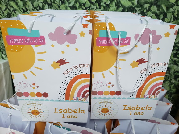 Volta ao Sol Sacola Personalizada Pronta Entrega