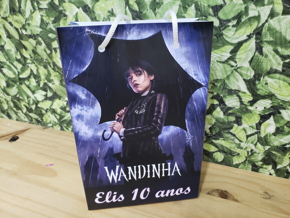 Wandinha Sacola Personalizada Pronta Entrega