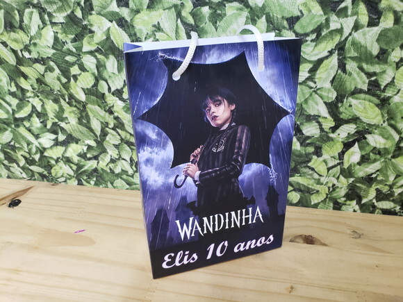 Wandinha Sacola Personalizada Pronta Entrega