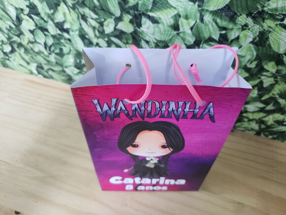 Wandinha Sacola Personalizada Pronta Entrega