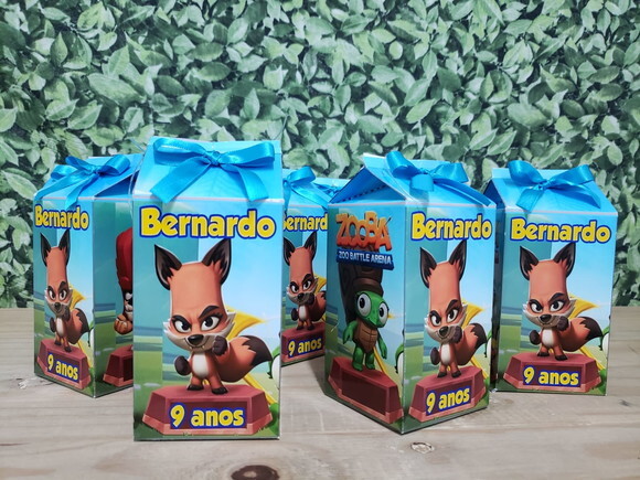 Zooba Caixa Milk Personalizada Pronta Entrega