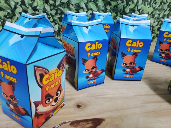 Zooba Lembrancinha Caixa Milk Personalizada