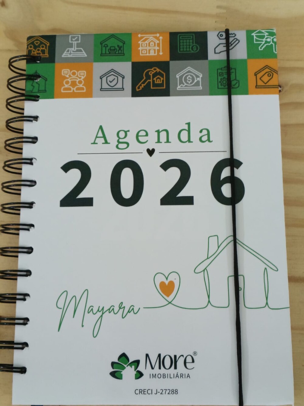 Agenda Personalizada 2027 - Empresas Tam 19,4x13,6x 2 cm