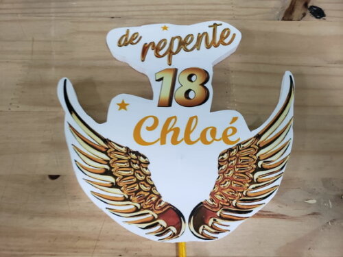 18 Anos Topo de Bolo Personalizado Pronta Entrega