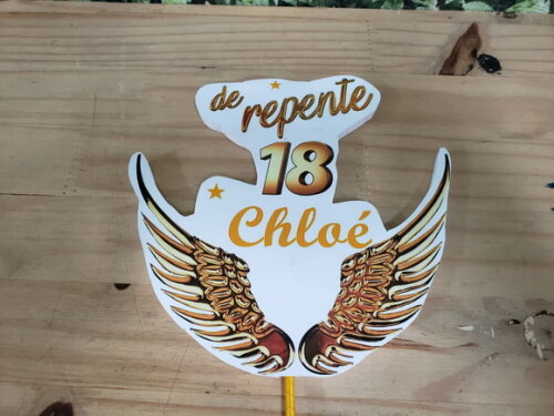 18 Anos Topo de Bolo Personalizado Pronta Entrega