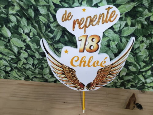 18 Anos Topo de Bolo Personalizado Pronta Entrega